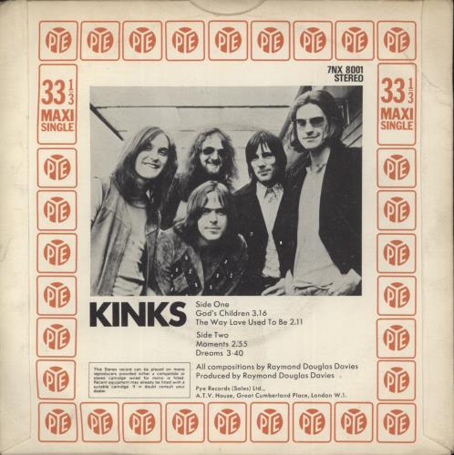 The Kinks God's Children 7" vinyl single (7 inch record / 45) UK KIN07GO89906