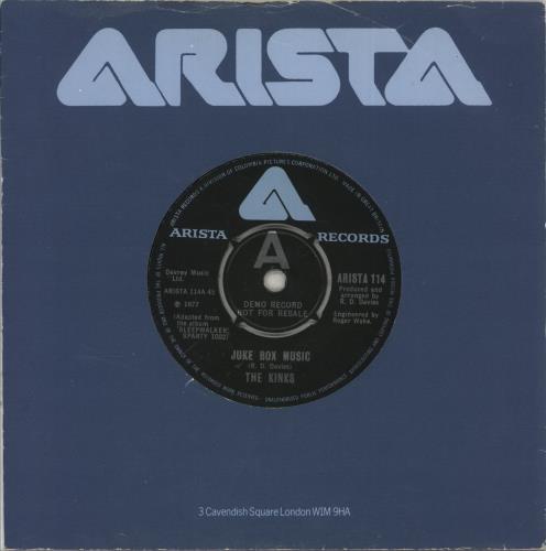 The Kinks Jukebox Music 7" vinyl single (7 inch record / 45) UK KIN07JU115907