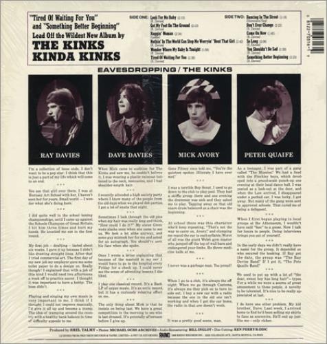 The Kinks Kinda Kinks vinyl LP album (LP record) US KINLPKI377899