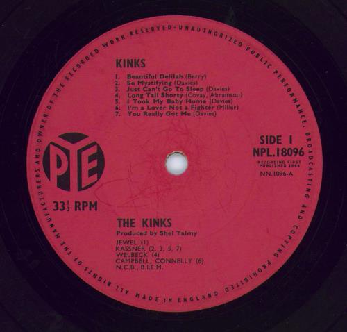 The Kinks Kinks - 1st - G vinyl LP album (LP record) UK KINLPKI598415