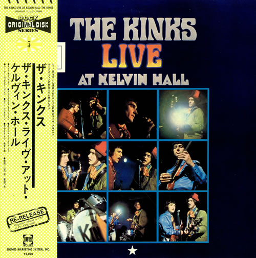 The Kinks Live At Kelvin Hall vinyl LP album (LP record) Japanese KINLPLI472190