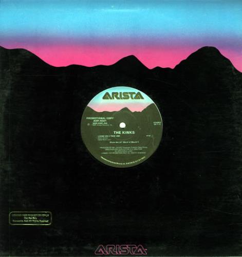 The Kinks Living On A Thin Line 12" vinyl single (12 inch record / Maxi-single) US KIN12LI246561