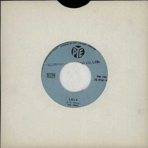 The Kinks Lola 7" vinyl single (7 inch record / 45) Lebanese KIN07LO582586