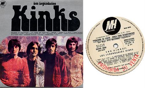 The Kinks Los Legendarios vinyl LP album (LP record) Argentinean KINLPLO241894