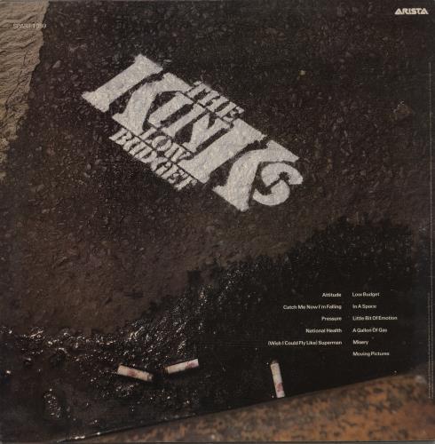 The Kinks Low Budget vinyl LP album (LP record) UK KINLPLO130232