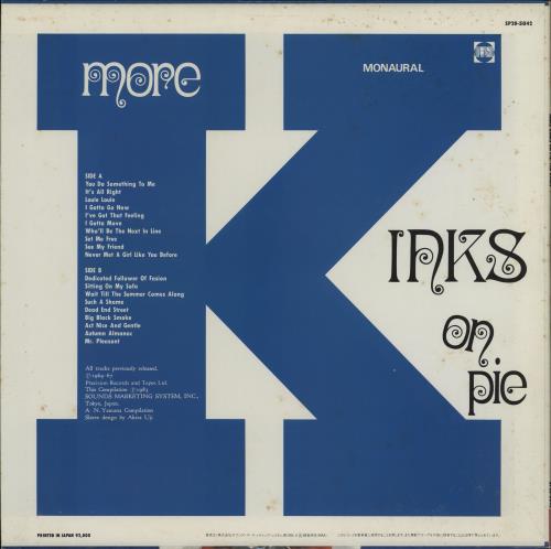 The Kinks More Kinks On Pie/ Kwack Kinks 2-LP vinyl record set (Double LP Album) Japanese KIN2LMO762965