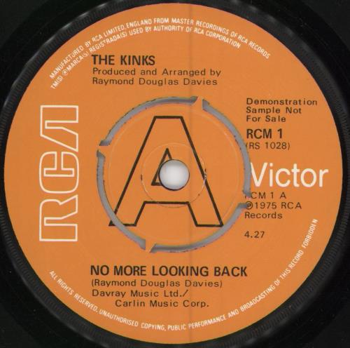 The Kinks No More Looking Back 7" vinyl single (7 inch record / 45) UK KIN07NO148447