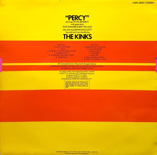 The Kinks Percy - 1st vinyl LP album (LP record) UK KINLPPE132076