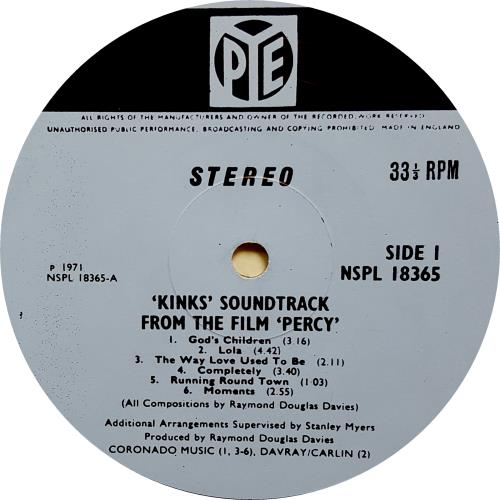 The Kinks Percy - 1st vinyl LP album (LP record) UK KINLPPE132076