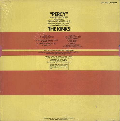 The Kinks Percy - Shrink vinyl LP album (LP record) UK KINLPPE886575