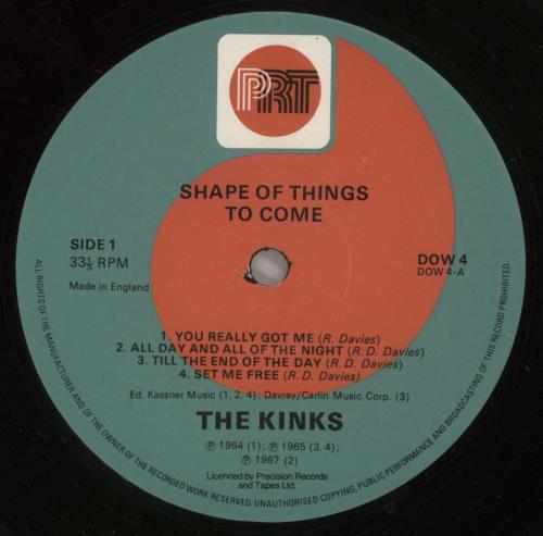 The Kinks Shape Of Things To Come 10" vinyl single (10 inch record) UK KIN10SH66334