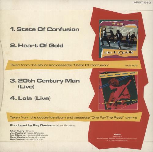 The Kinks State Of Confusion E.P. 7" vinyl single (7 inch record / 45) UK KIN07ST54492