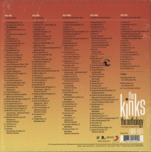 The Kinks The Anthology 1964-1971 - Shrink CD Album Box Set UK KINDXTH874016