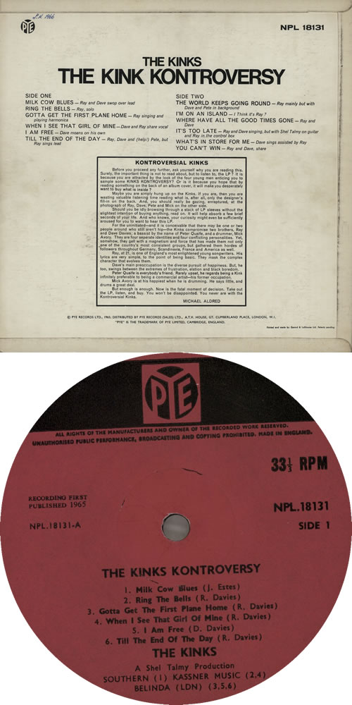 The Kinks The Kink Kontroversy - 1st - WOC vinyl LP album (LP record) UK KINLPTH554935