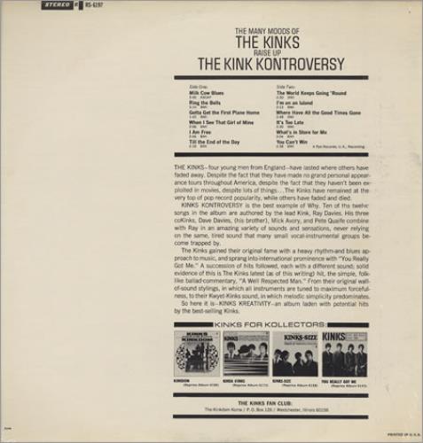The Kinks The Kink Kontroversy - Sealed vinyl LP album (LP record) US KINLPTH382580