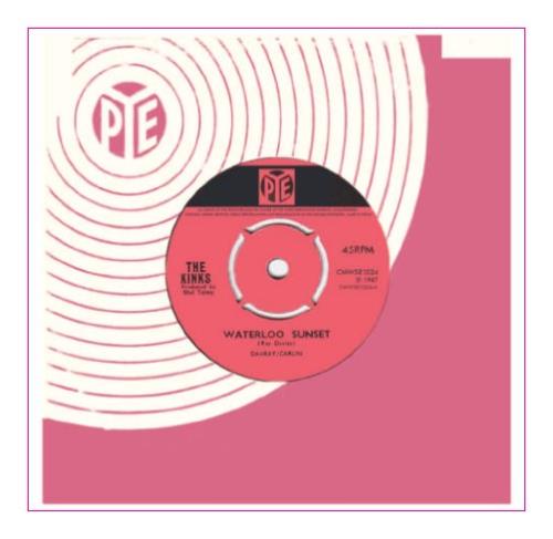 The Kinks Waterloo Sunset - 40th Anniversary Edition 7" vinyl single (7 inch record / 45) UK KIN07WA400446