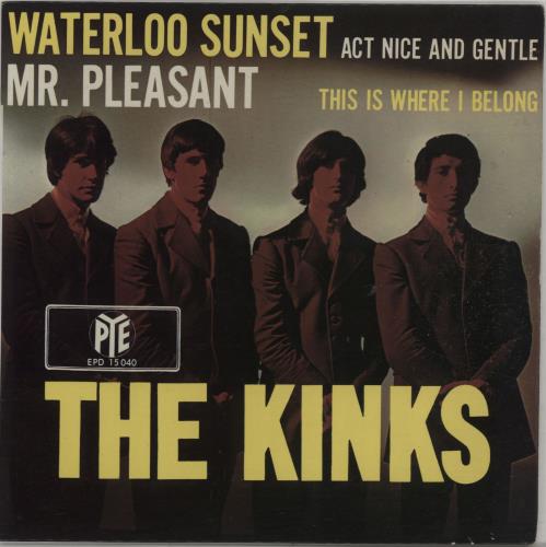 The Kinks Waterloo Sunset EP 7" vinyl single (7 inch record / 45) German KIN07WA660095