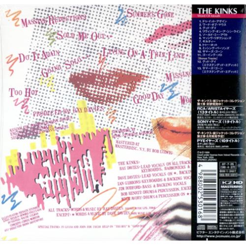 The Kinks Word Of Mouth CD album (CDLP) Japanese KINCDWO401892