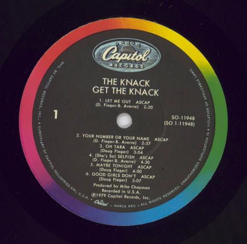 The Knack (70s) Get The Knack vinyl LP album (LP record) US TKCLPGE769411