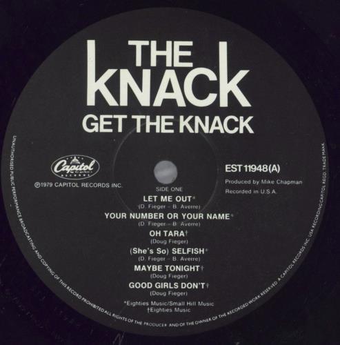The Knack (70s) Get The Knack vinyl LP album (LP record) UK TKCLPGE823779