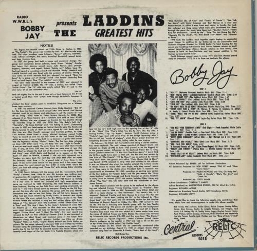 The Laddins Radio WWRL's Bobby Jay Presents The Laddins vinyl LP album (LP record) US 2IRLPRA756618