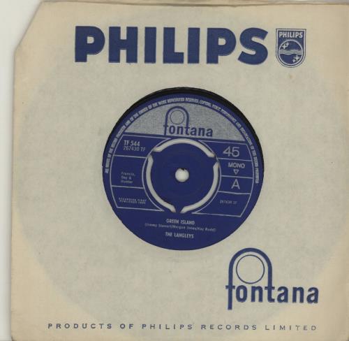The Langleys Green Island - 3-Prong 7" vinyl single (7 inch record / 45) UK X0907GR656540