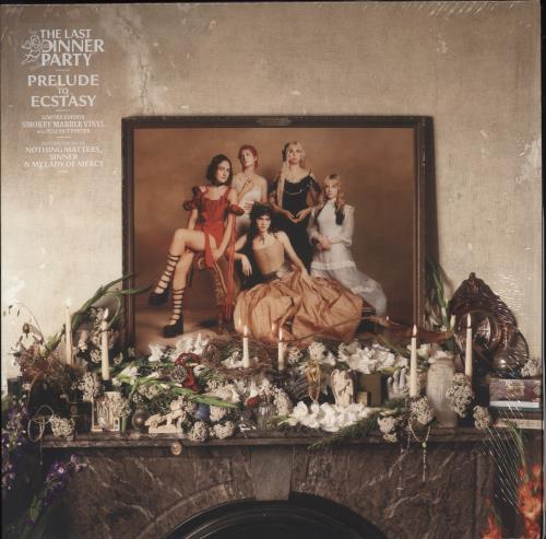 The Last Dinner Party Prelude To Ecstasy - Smokey Marble Vinyl - Autographed Print vinyl LP album (LP record) UK 6OELPPR881405