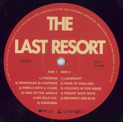 The Last Resort A Way Of Life - Skinhead Anthems - Reissue vinyl LP album (LP record) UK 14ILPAW805896