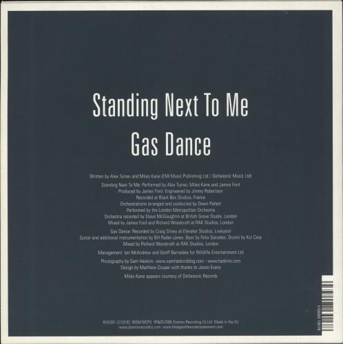 The Last Shadow Puppets Standing Next To Me - 1/2 7" vinyl single (7 inch record / 45) UK LS407ST437879