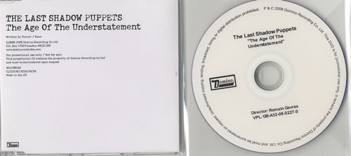 The Last Shadow Puppets The Age Of The Understatement CD/DVD single set UK LS4SDTH450323