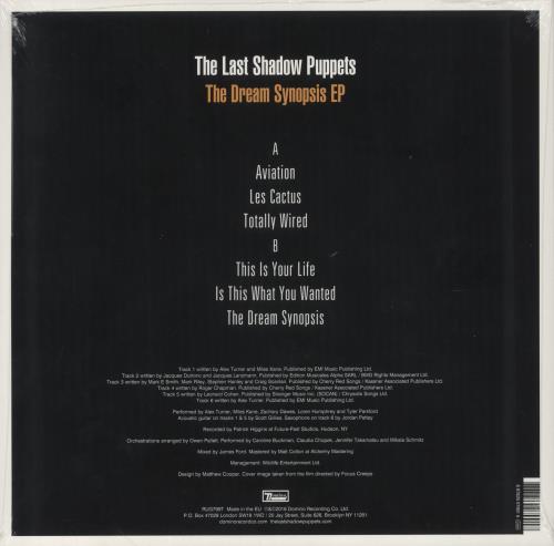 The Last Shadow Puppets The Dream Synopsis EP - Red Vinyl 180gm - Sealed 12" vinyl single (12 inch record / Maxi-single) UK LS412TH856466