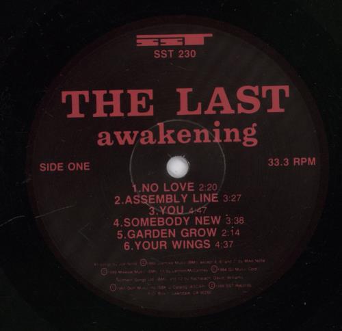 The Last Awakening vinyl LP album (LP record) US TL-LPAW893216