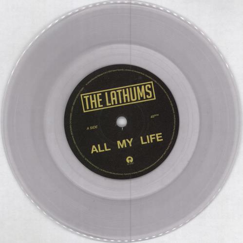 The Lathums All My Life - Clear Vinyl + Autographed Sleeve 7" vinyl single (7 inch record / 45) UK 3KJ07AL781094