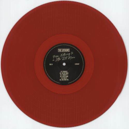 The Lathums From Nothing To A Little Bit More - Red Vinyl + Poloroid + Autographed Print vinyl LP album (LP record) UK 3KJLPFR875607