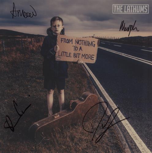 The Lathums From Nothing To A Little Bit More - Red Vinyl + Poloroid + Autographed Print vinyl LP album (LP record) UK 3KJLPFR875607