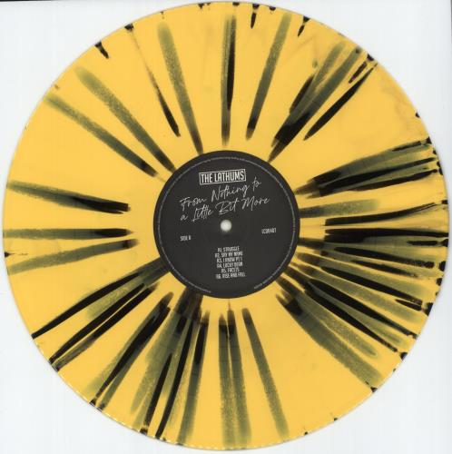 The Lathums From Nothing To A Little Bit More - Yellow & Black Splatter - Autographed Print vinyl LP album (LP record) UK 3KJLPFR875445