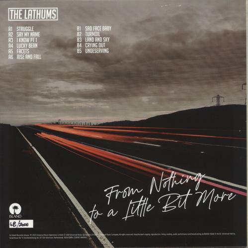 The Lathums From Nothing To A Little Bit More - Yellow & Black Splatter - Autographed Print vinyl LP album (LP record) UK 3KJLPFR875445
