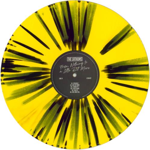 The Lathums From Nothing To A Little Bit More - Yellow & Black Splatter vinyl LP album (LP record) UK 3KJLPFR854692