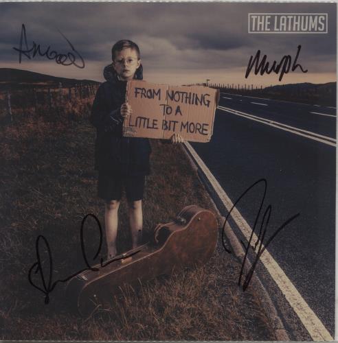 The Lathums From Nothing To A Little Bit More - Yellow Vinyl - Autographed Print 2-LP vinyl record set (Double LP Album) UK 3KJ2LFR875446