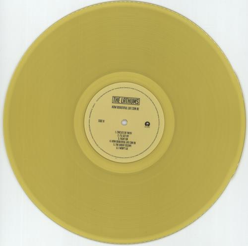 The Lathums How Beautiful Life Can Be - Yellow Vinyl + Autographed vinyl LP album (LP record) UK 3KJLPHO875960