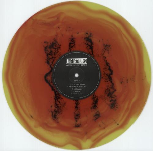 The Lathums Matter Does Not Define - Red & Yellow with Black Dynamite Splatter Vinyl + Autographed Print vinyl LP album (LP record) UK 3KJLPMA875595