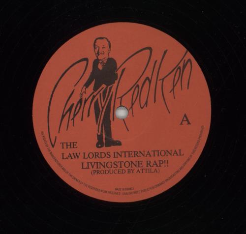 The Law Lords International Livingstone Rap!! 12" vinyl single (12 inch record / Maxi-single) French 8XG12LI863896