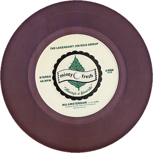 The Legendary Jim Ruiz Group Mij Amsterdam - Lilac Vinyl 7" vinyl single (7 inch record / 45) US W7Z07MI624369