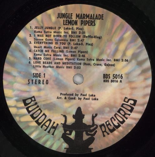 The Lemon Pipers Jungle Marmalade - 1st vinyl LP album (LP record) US LMPLPJU767283