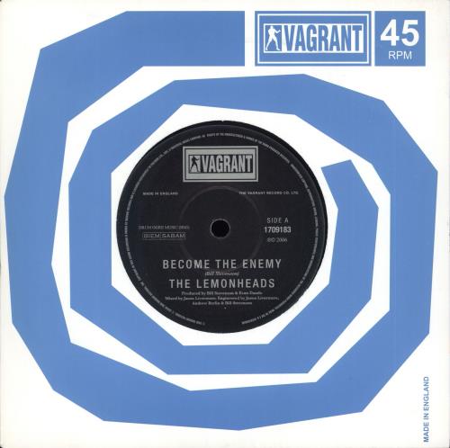 The Lemonheads Become The Enemy 7" vinyl single (7 inch record / 45) UK LEM07BE375989