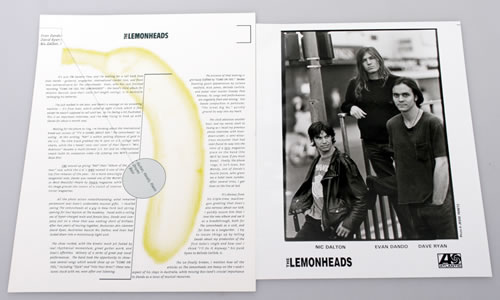 The Lemonheads Come On Feel The Lemonheads media press pack US LEMPPCO32736