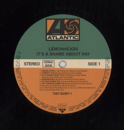 The Lemonheads It's A Shame About Ray vinyl LP album (LP record) German LEMLPIT294647