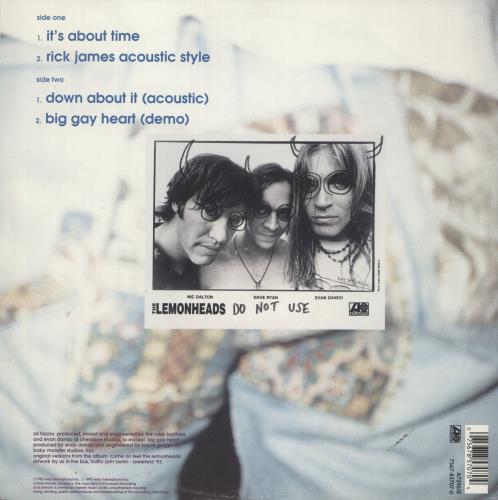 The Lemonheads It's About Time 10" vinyl single (10 inch record) UK LEM10IT88331