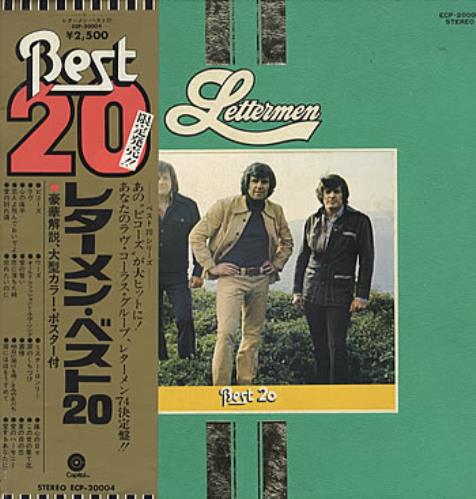 The Lettermen Best 20 vinyl LP album (LP record) Japanese LTELPBE306361