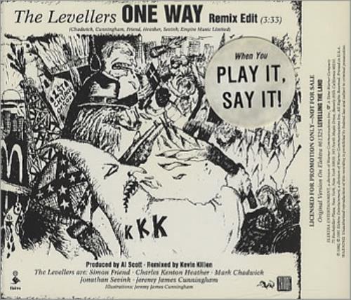 The Levellers One Way CD single (CD5 / 5") US LVLC5ON06042